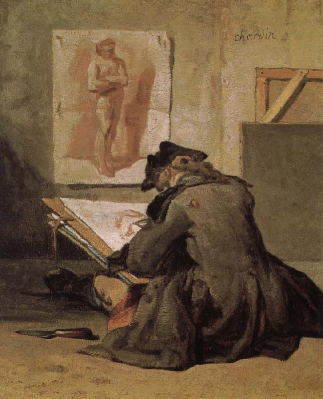 Jean Baptiste Simeon Chardin People are painting oil painting picture